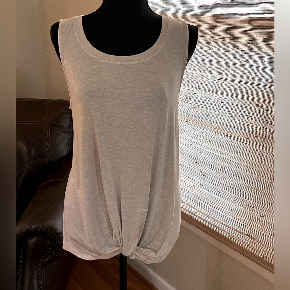 Tan Tank with Twist Bottom